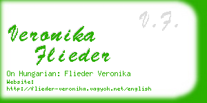 veronika flieder business card